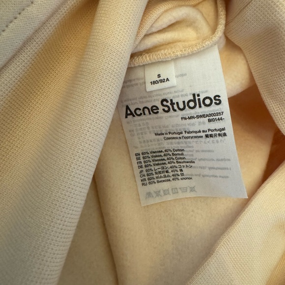 Acne Studios - logo collar sweatshirt (NWT) - Small - Picture 4 of 7